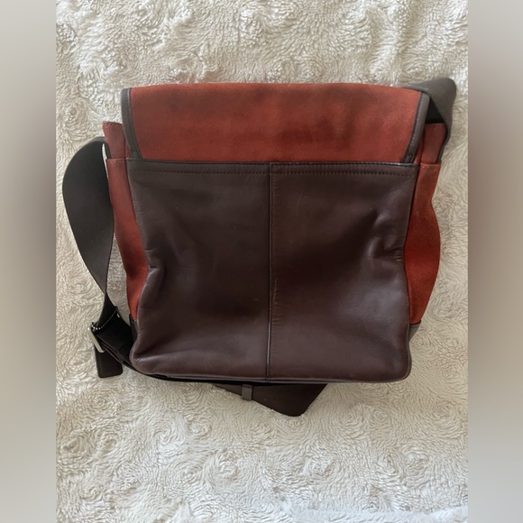 Coach F71346 - Camden Suede and Leather Map Bag